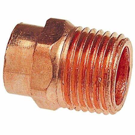 BEAUTYBLADE 1-14 in. Wrot Copper x Male Adapter BE2982336